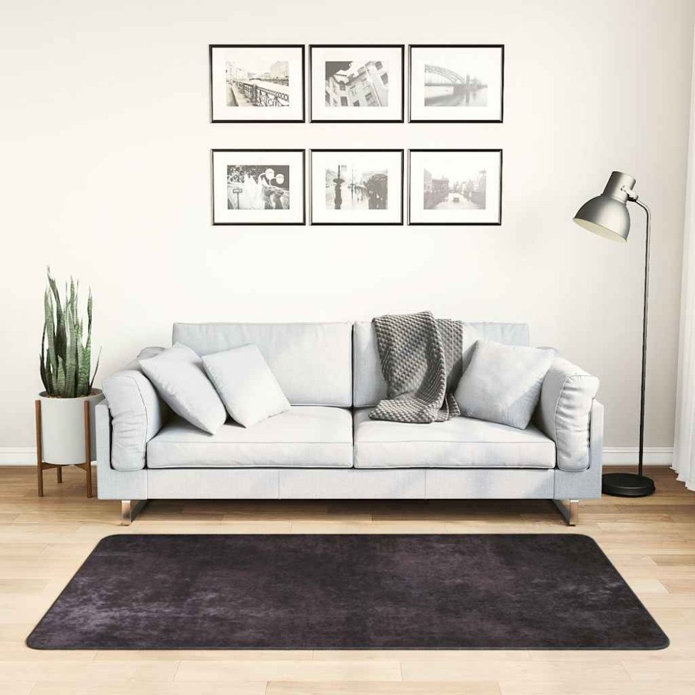vidaXL Matta tvättbar 80x150 cm antracit