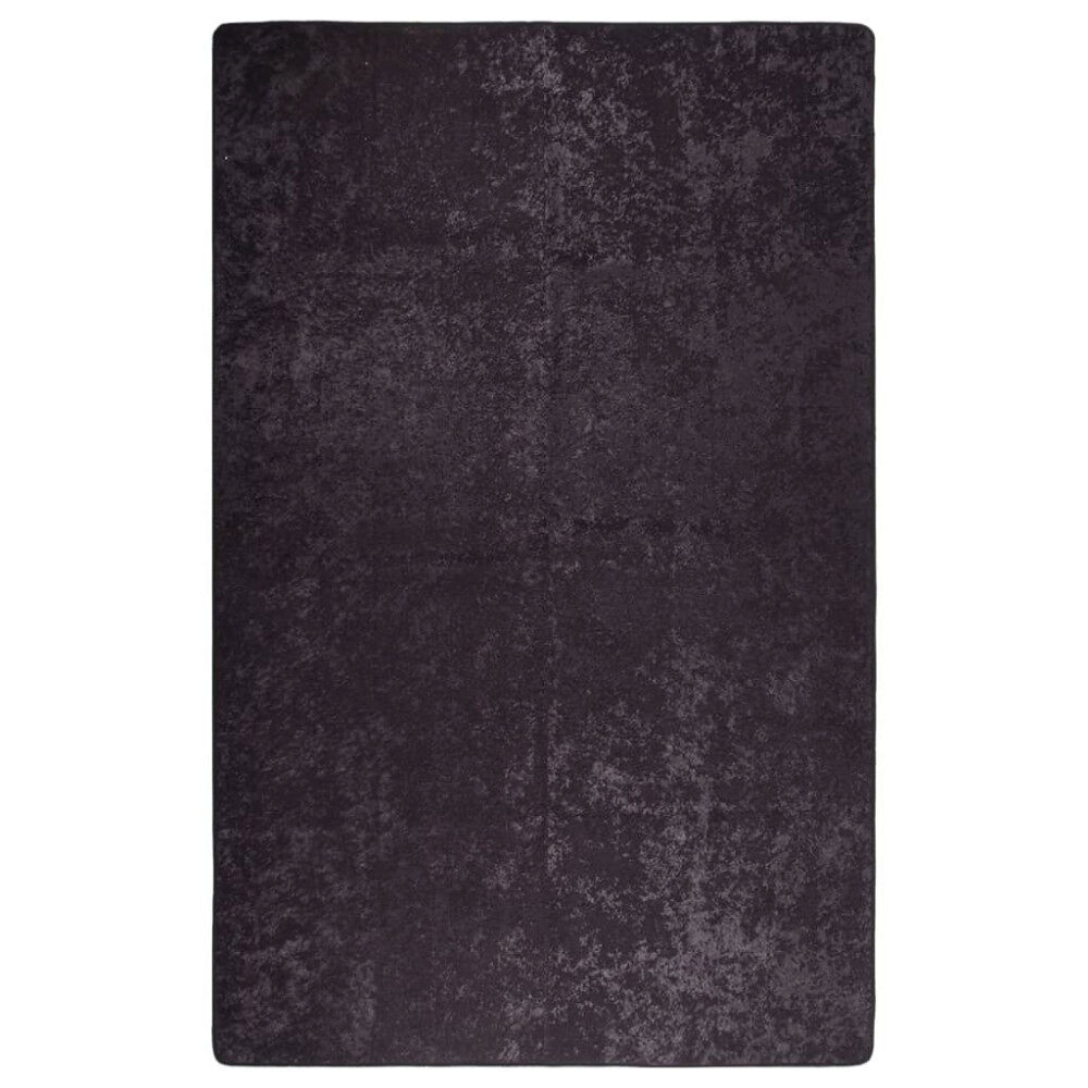 vidaXL Matta tvättbar 80x150 cm antracit halkfri