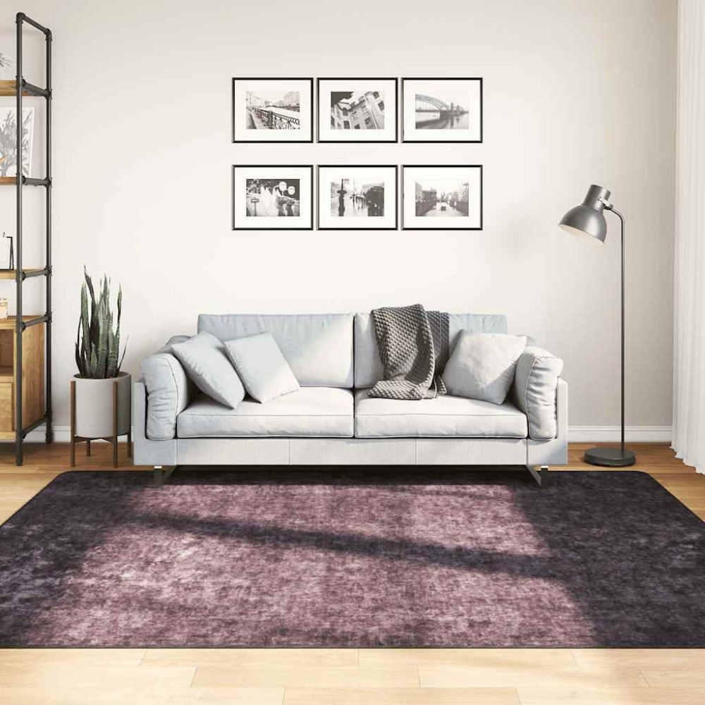 vidaXL Matta tvättbar 160x230 cm antracit