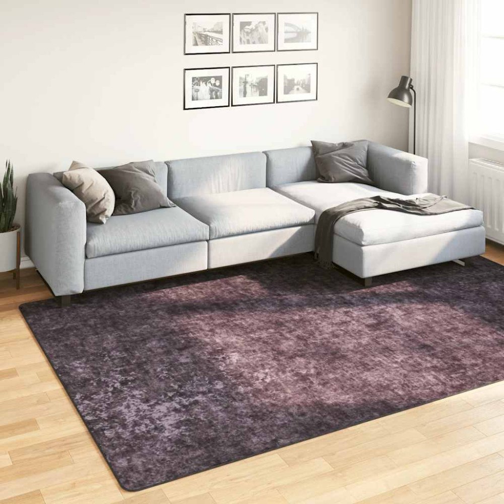vidaXL Matta tvättbar 190x300 cm antracit