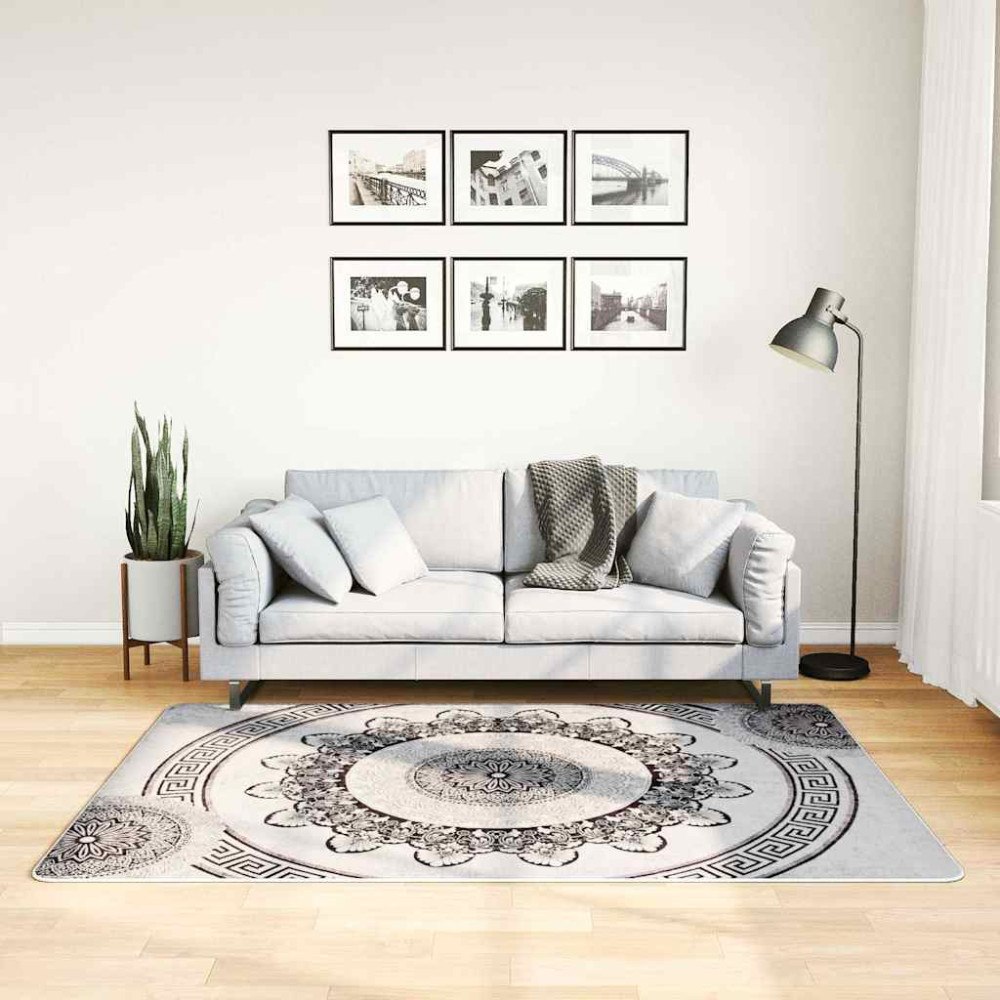 vidaXL Matta tvättbar 120x180 cm flerfärgad
