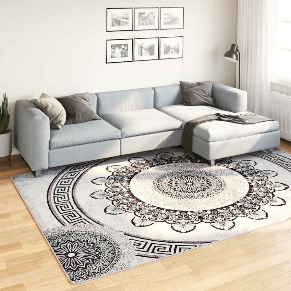 vidaXL Matta tvättbar 190x300 cm flerfärgad