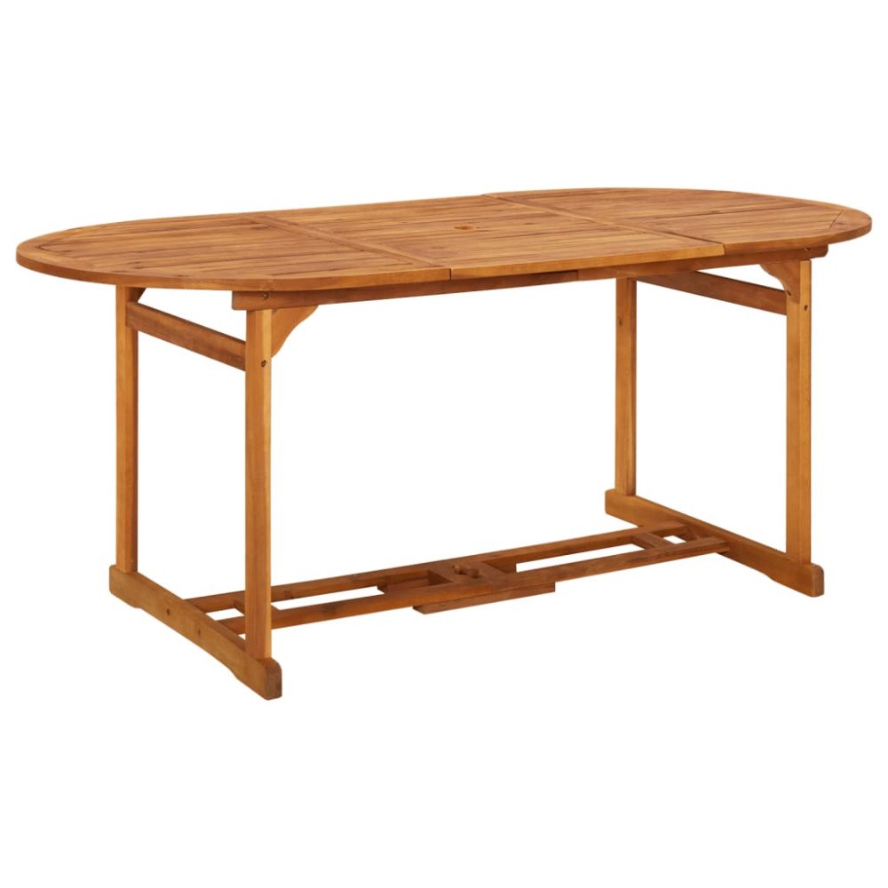 vidaXL Trädgårdsbord 180x90x75 cm massivt akaciaträ