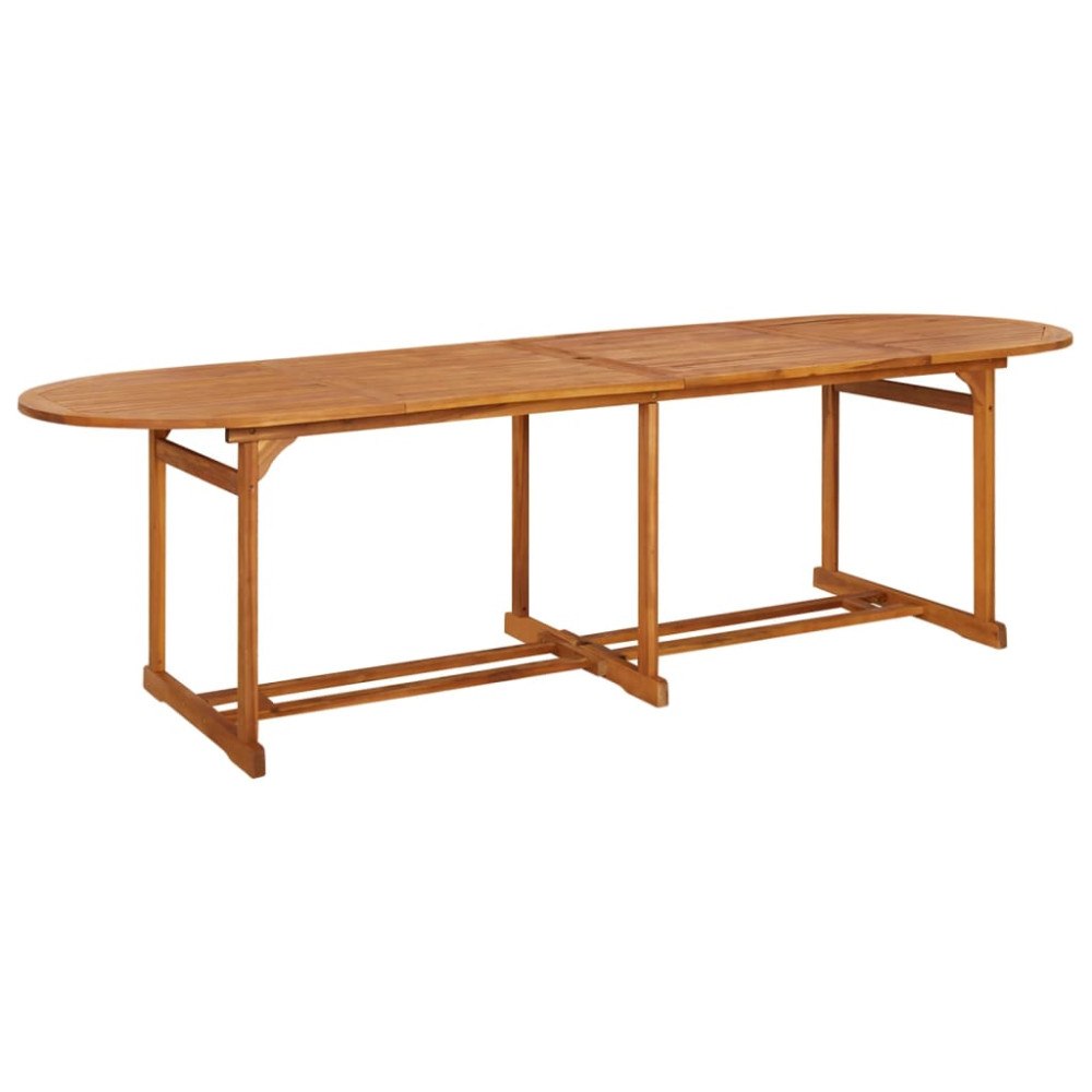 vidaXL Trädgårdsbord 280x90x75 cm massivt akaciaträ