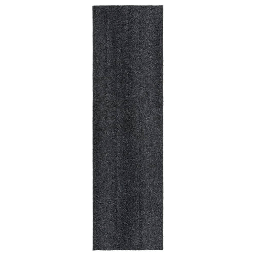 vidaXL Gångmatta 100x350 cm antracit