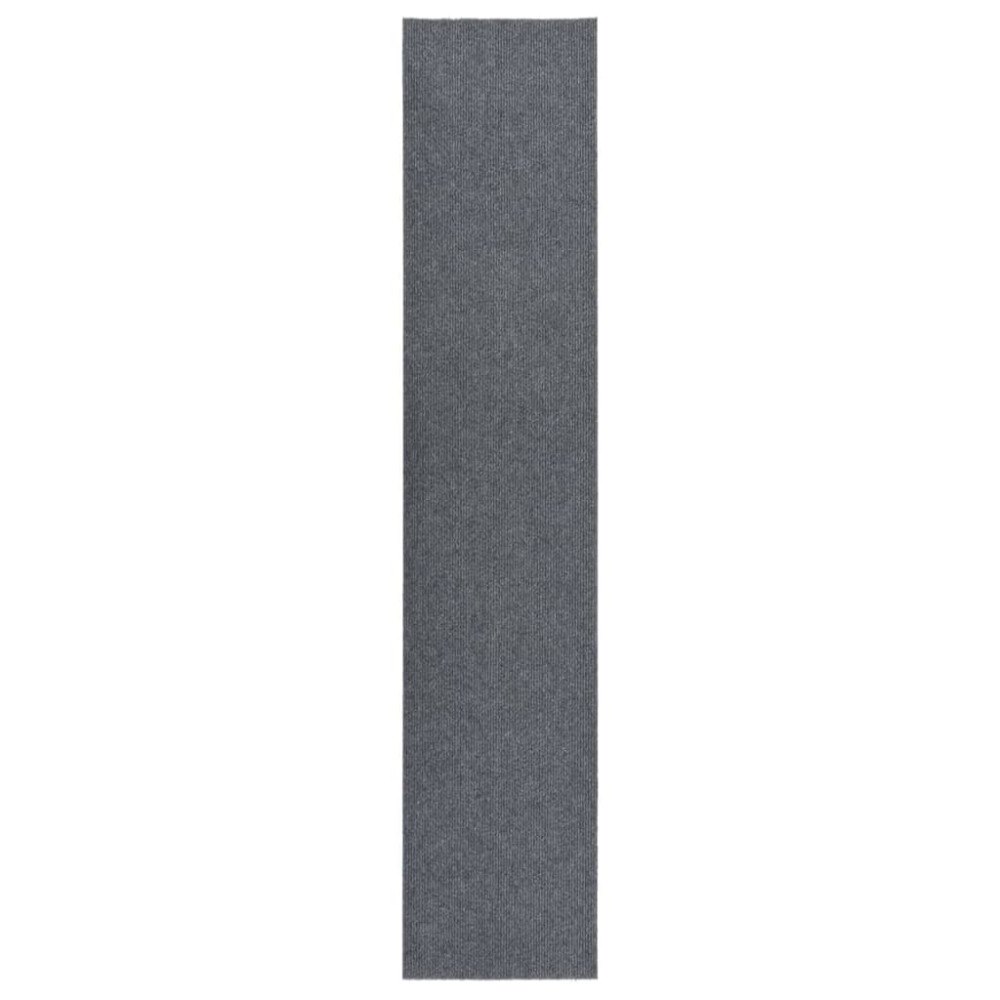 vidaXL Gångmatta 100x500 cm grå
