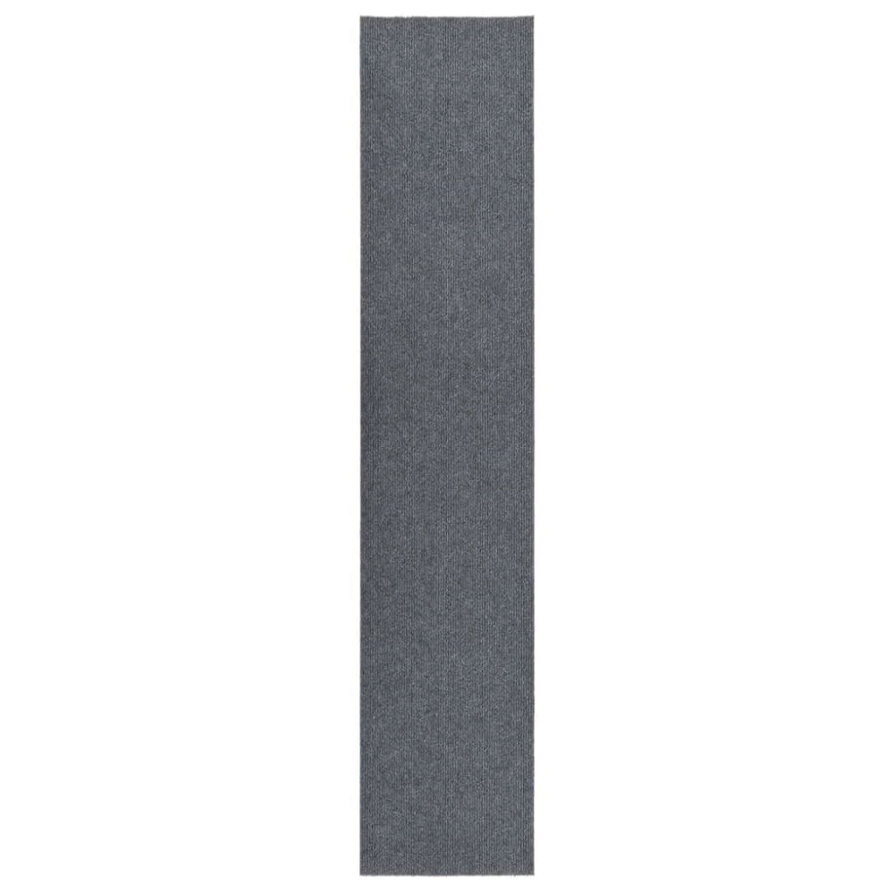 vidaXL Gångmatta 100x500 cm grå