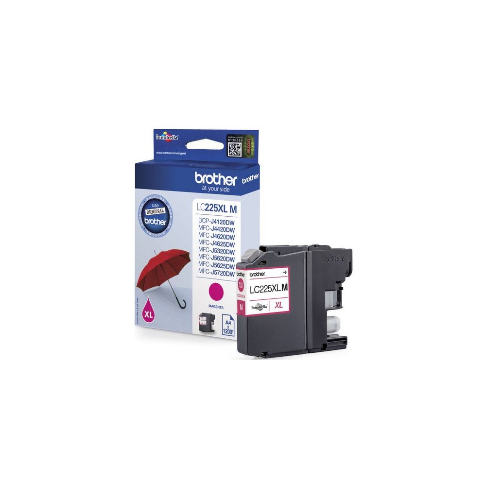 Brother Bläckpatron BROTHER LC225XLM magenta