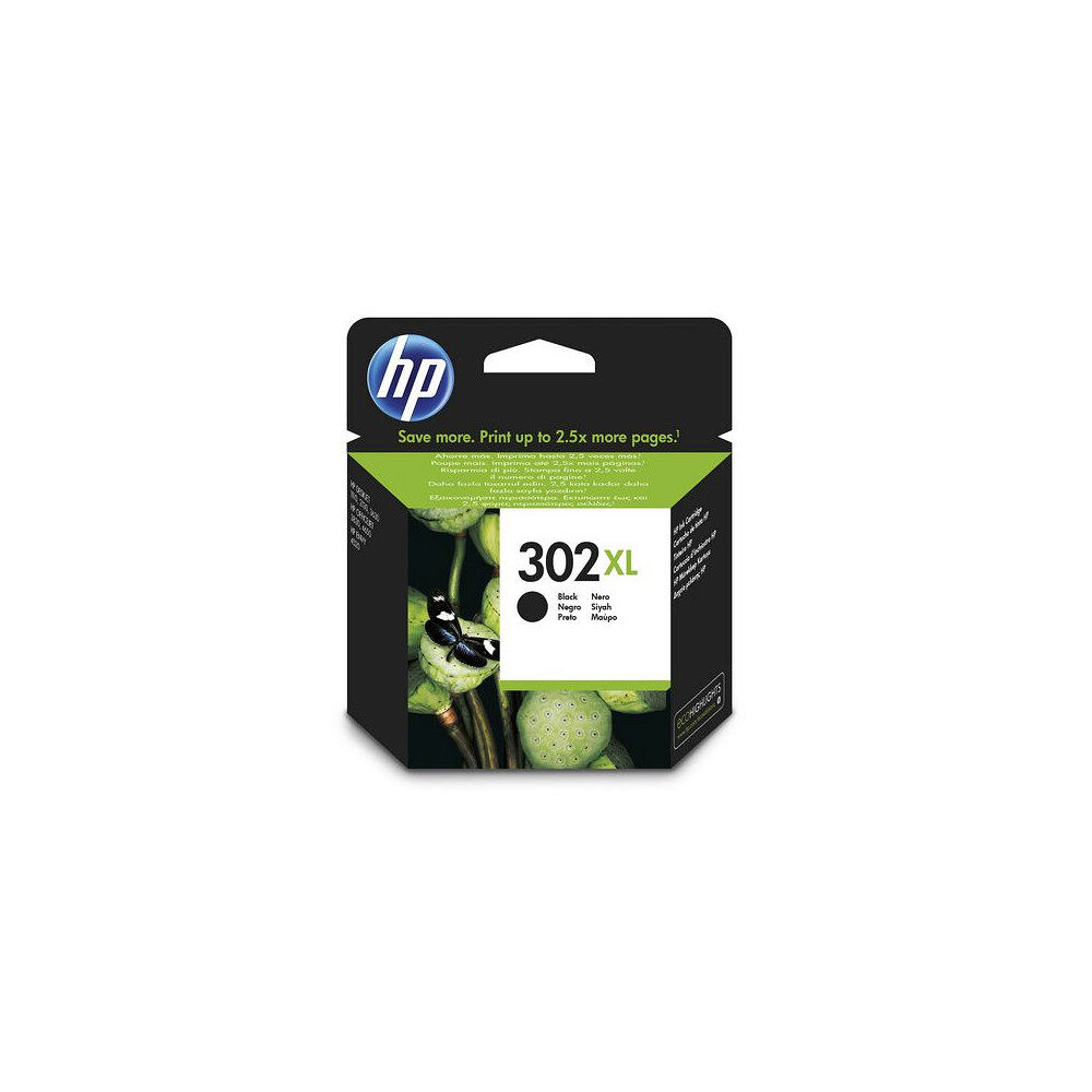 HP Bläckpatron HP F6U68AE 302XL svart