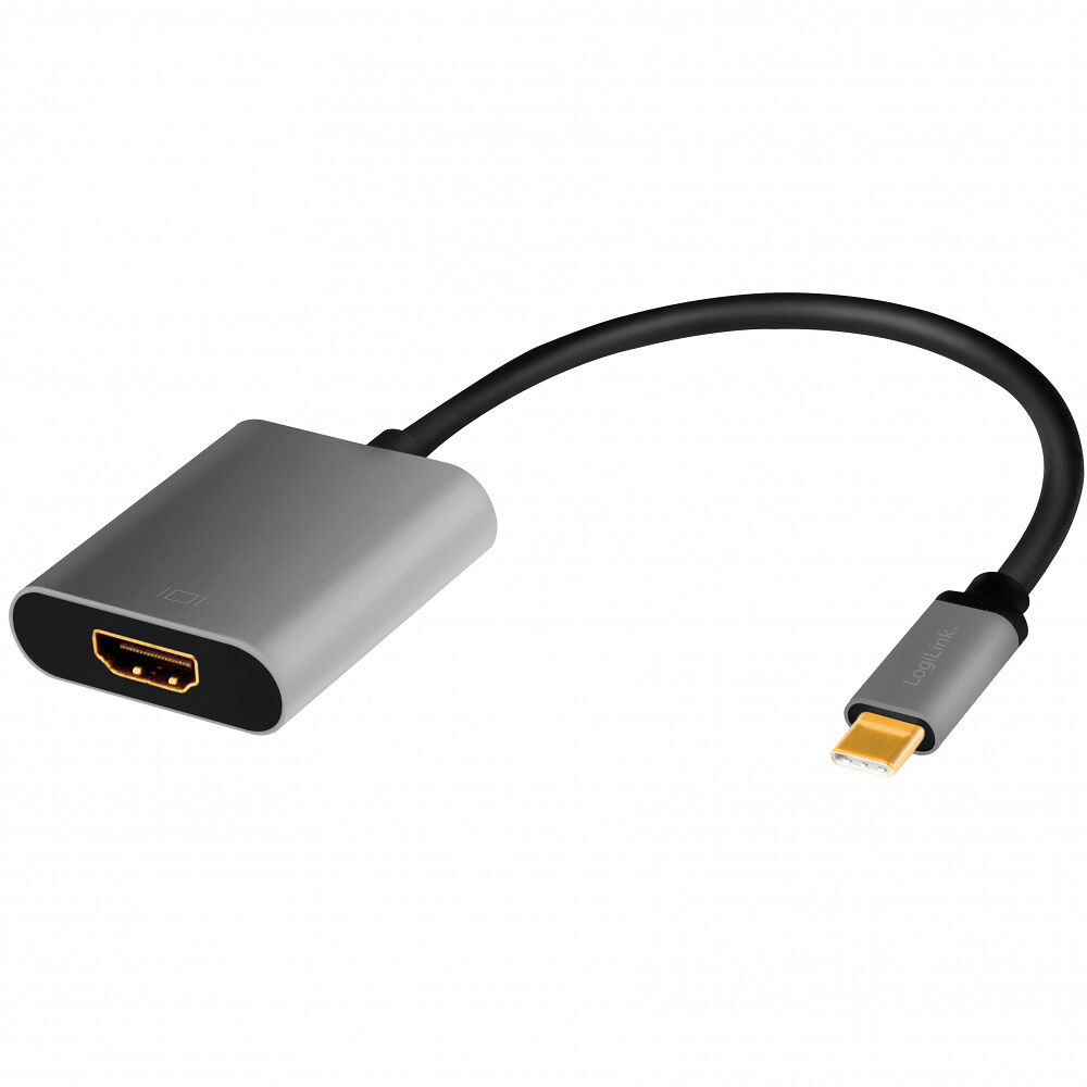 LogiLink USB-C -> HDMI-adapter 4K/60Hz Aluminium 15cm