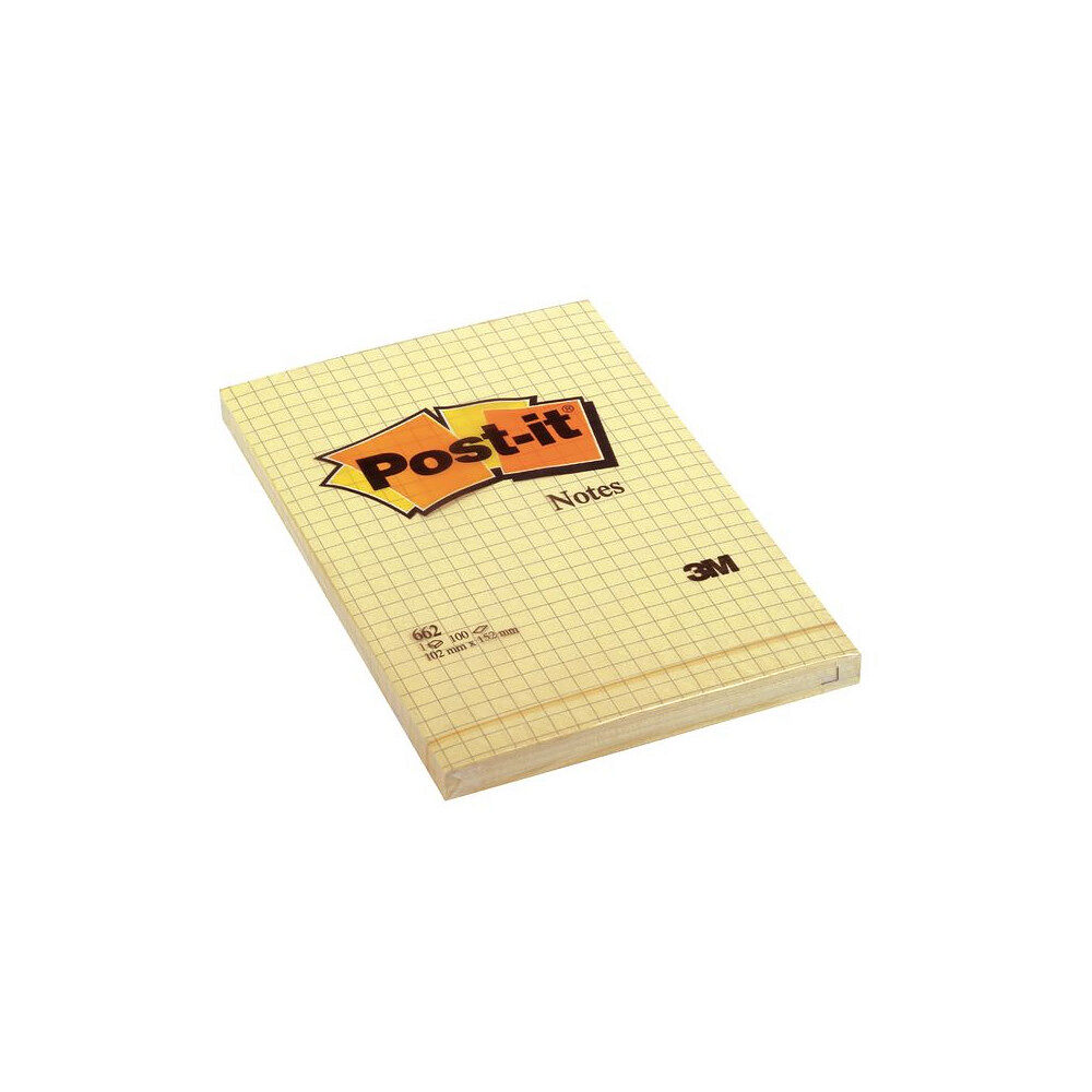 Post-it Memoblock POST-IT rutat 102x152 gul