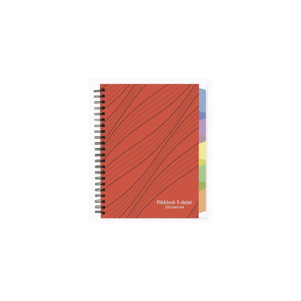 No Brand Ant.block A4 70g 150 blad med 5 avdelare