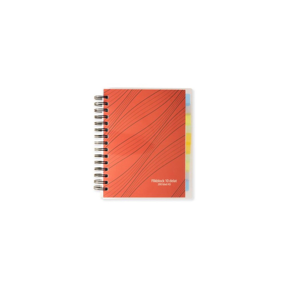 No Brand Ant.block A5 70g 200 blad 10 avdelare