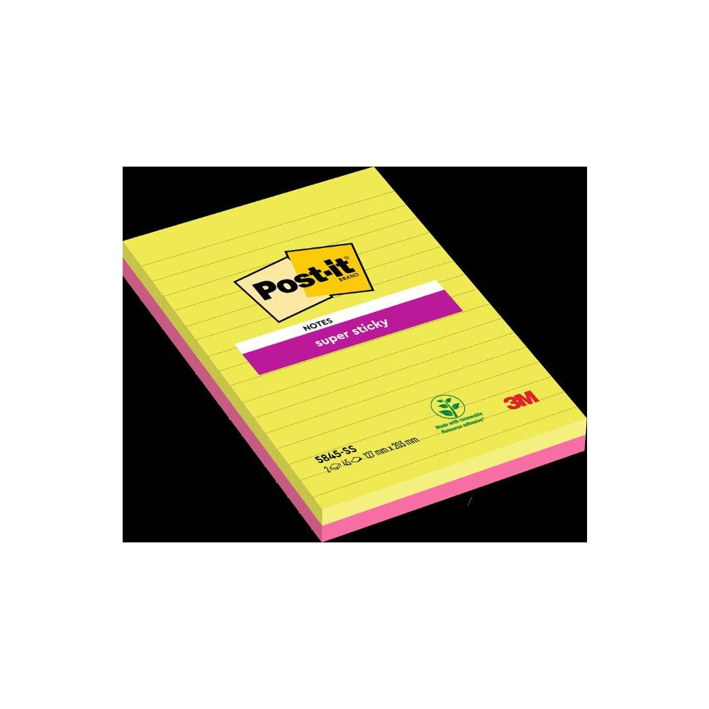 Post-it Notes POST-IT SS linjerat 125x200mm 2/fp