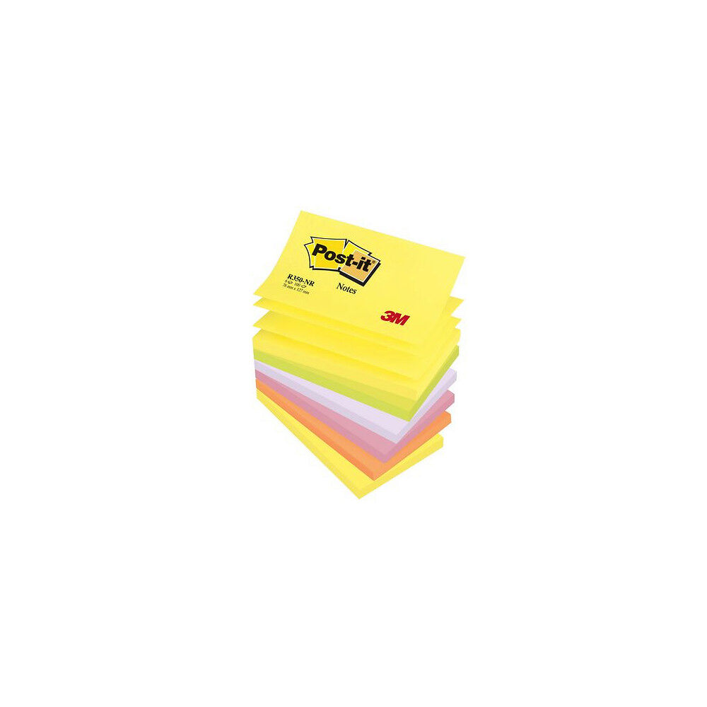 Post-it Notes POST-IT Z-block 76x127mm neon 6/fp