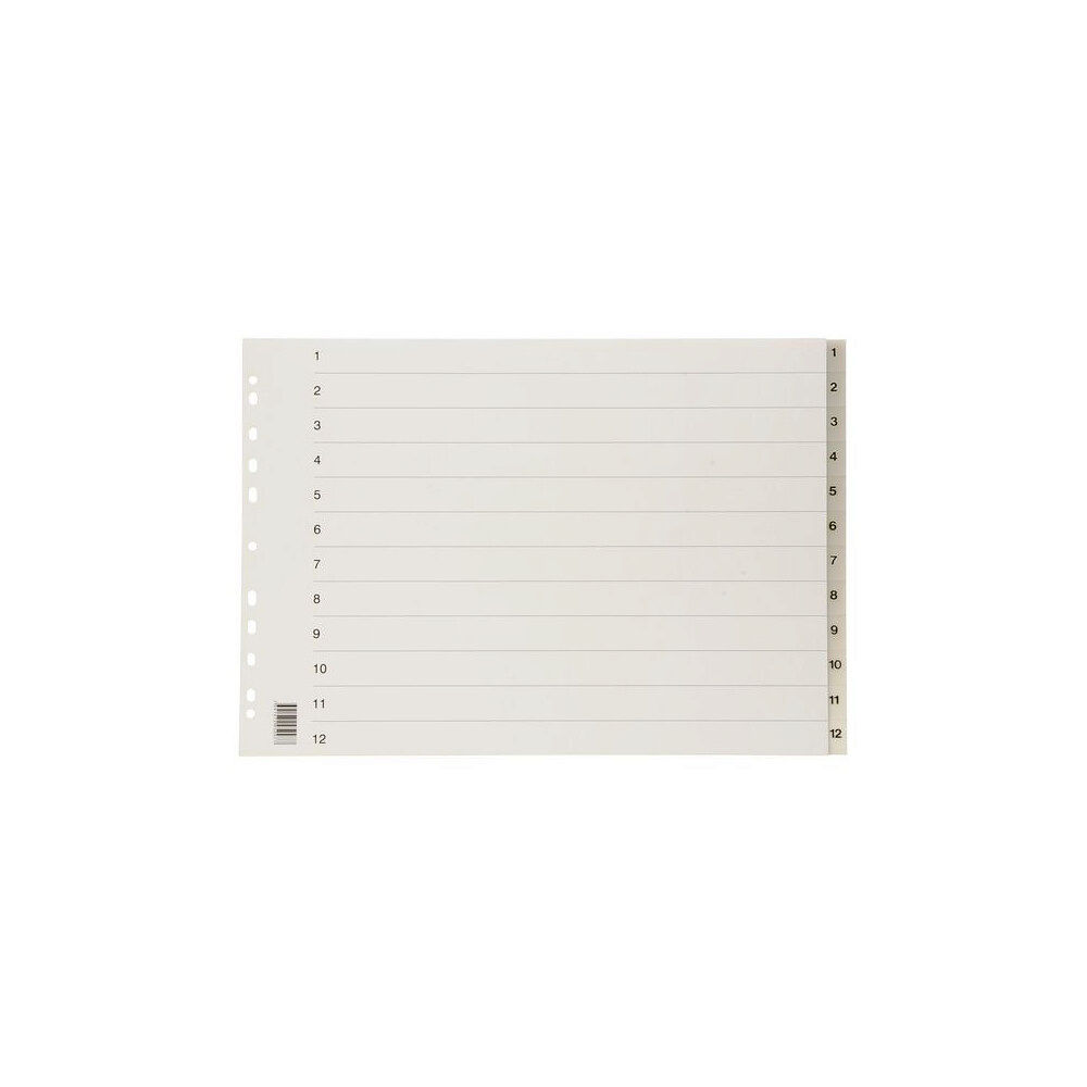[NORDIC Brands] Plastregister A3L PP 1-12 frostad