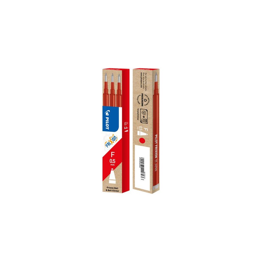 PILOT Refill PILOT Frixion 0,5mm röd 3/fp