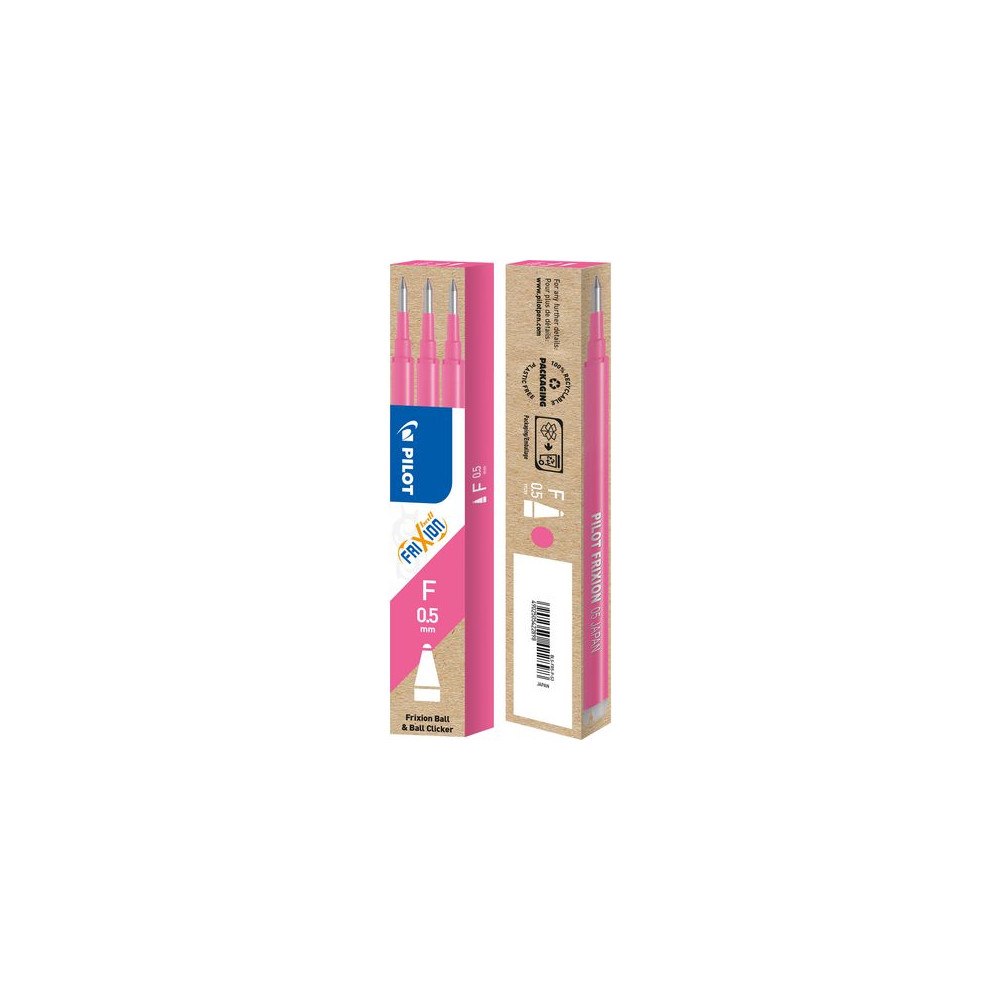 PILOT Refill PILOT Frixion 0,5mm rosa 3/fp