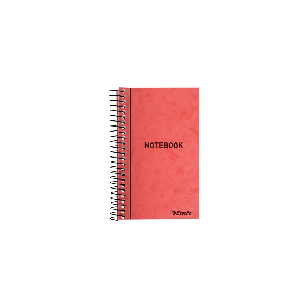 ESSELTE Spiralblock ESSELTE linj 76x127mm röd