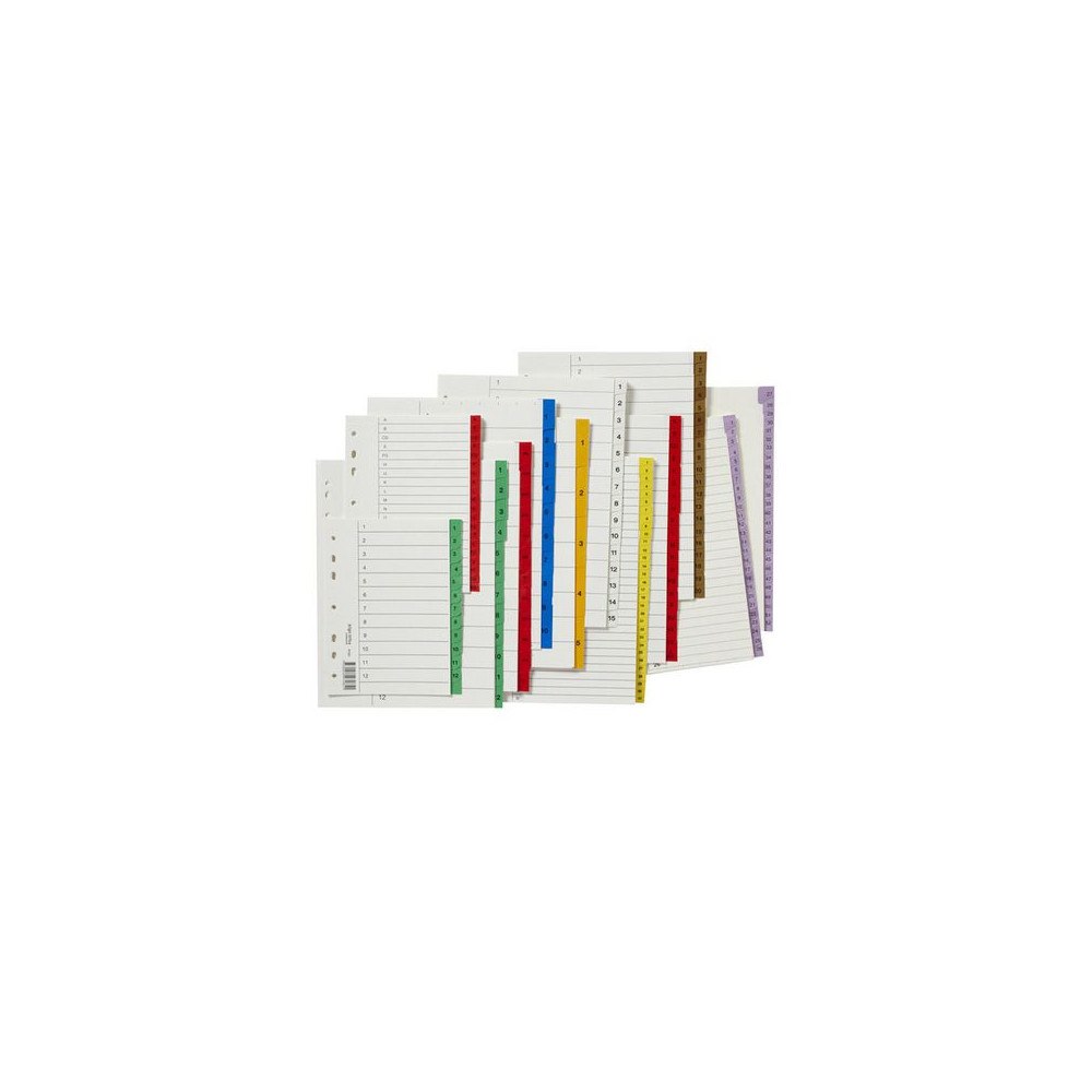 No Brand Register plastflik A-Ö röd 10/fp