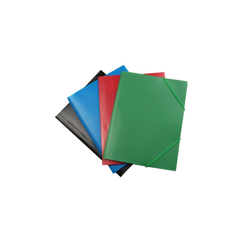 No Brand Gummibandsmapp PP 100% återv svart