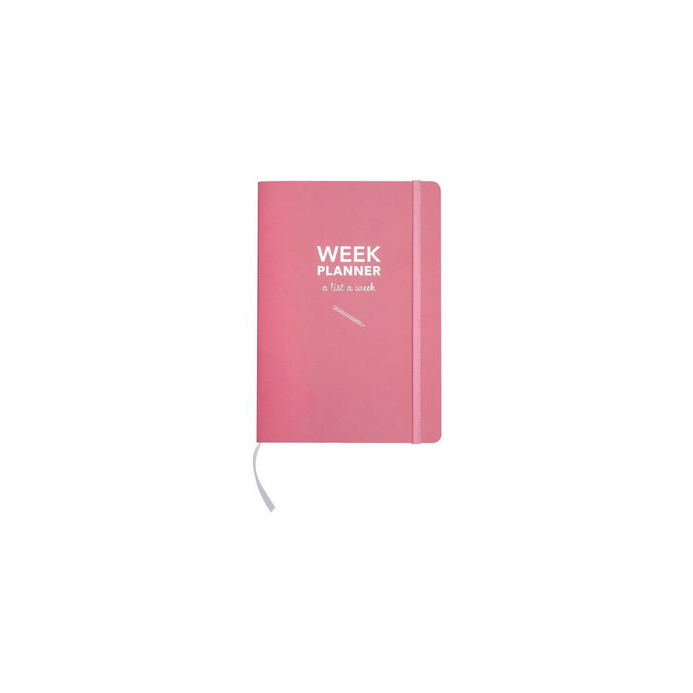 Burde Kalender Week planner odaterad rosa 1051