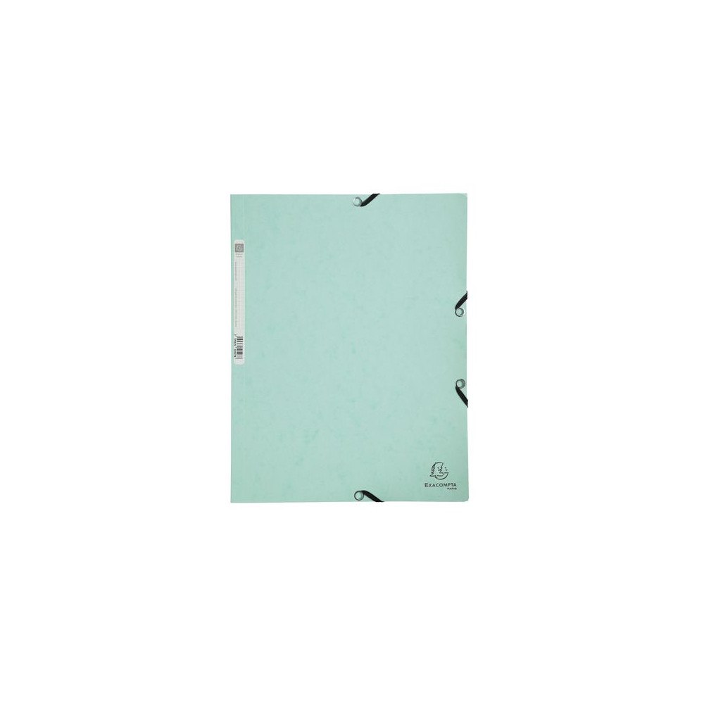 EXACOMPTA Gummibandsmapp EXACOMPTA 3kl A4 mintgrön