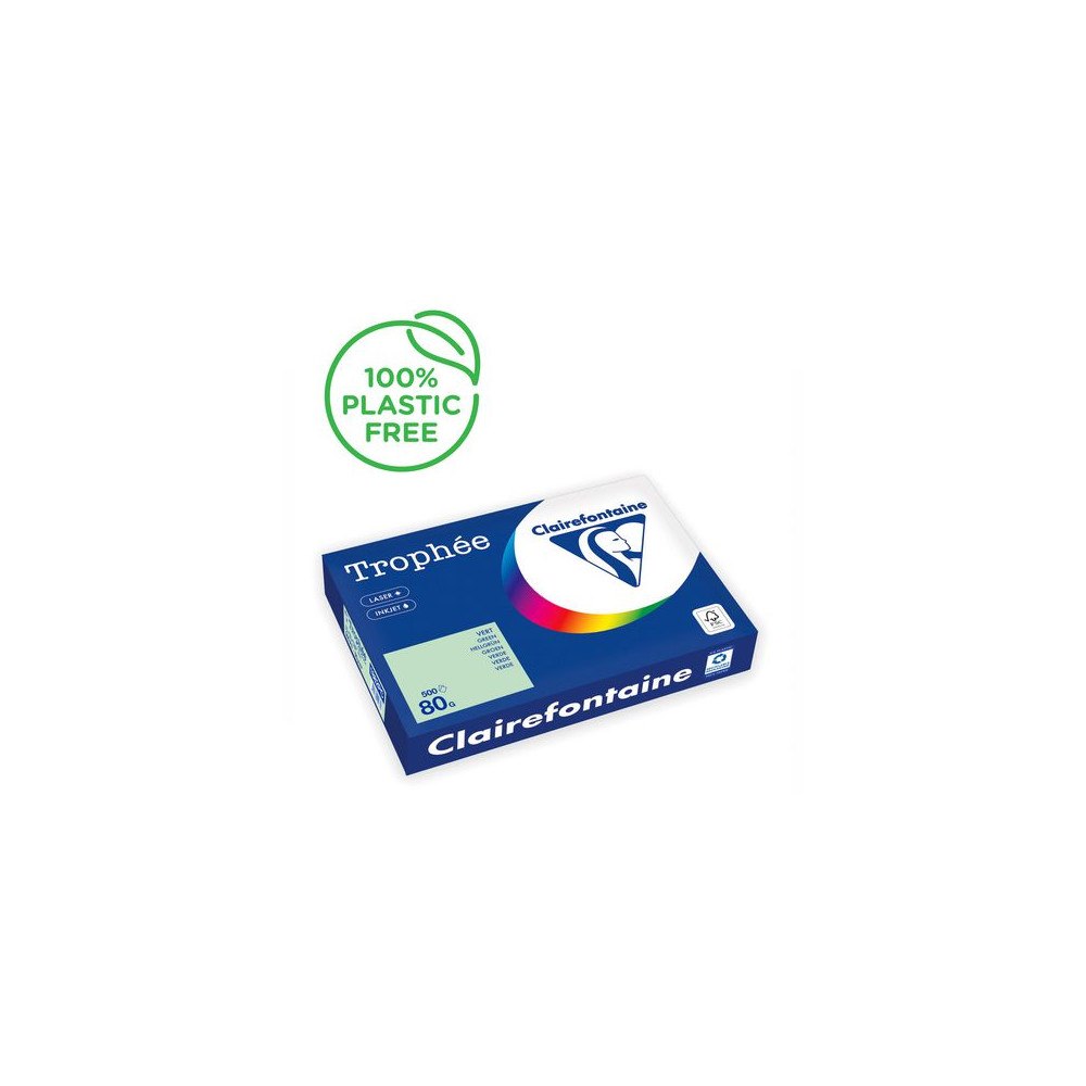 Clairefontaine Kop.ppr TROPHEÉ A3 80g oh mintgrö 500/fp
