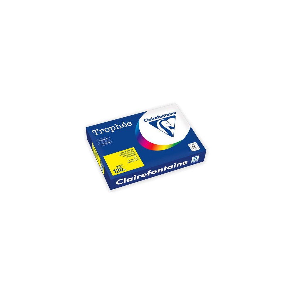 Clairefontaine Kop.ppr TROPHEÉ A4 120g oh gul 250/fp