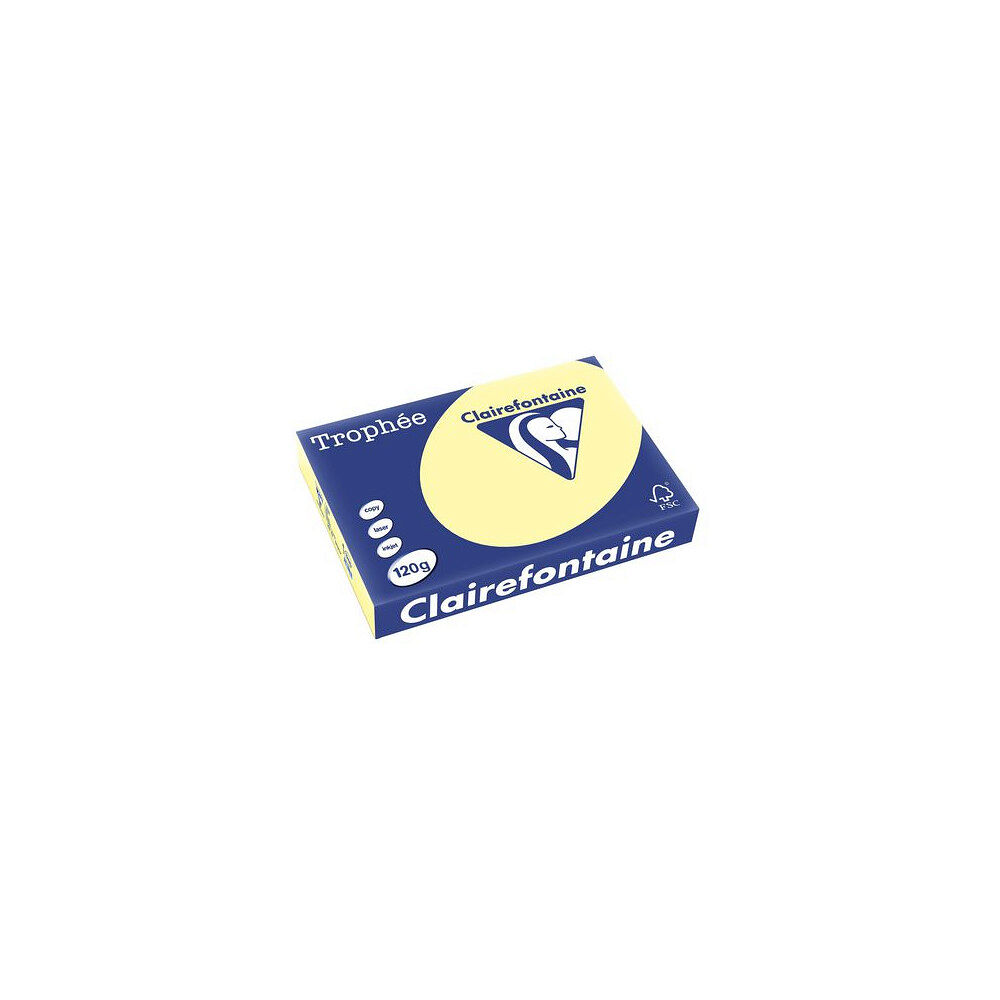 Clairefontaine Kop.ppr TROPHEÉ A4 120g oh ljusgul 250/F