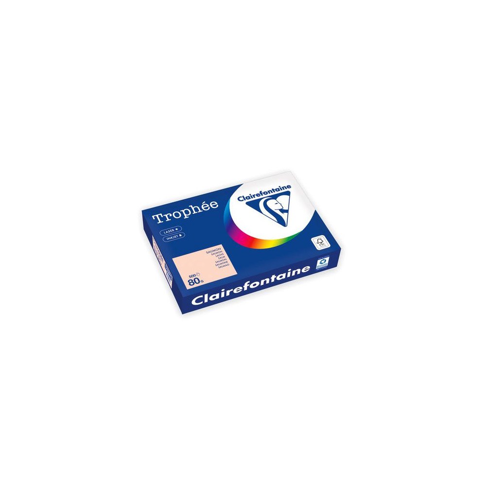 Clairefontaine Kop.ppr TROPHEÉ A4 80g oh laxrosa 500/fp