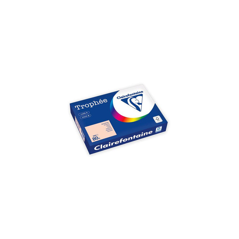 Clairefontaine Kop.ppr TROPHEÉ A4 80g oh laxrosa 500/fp