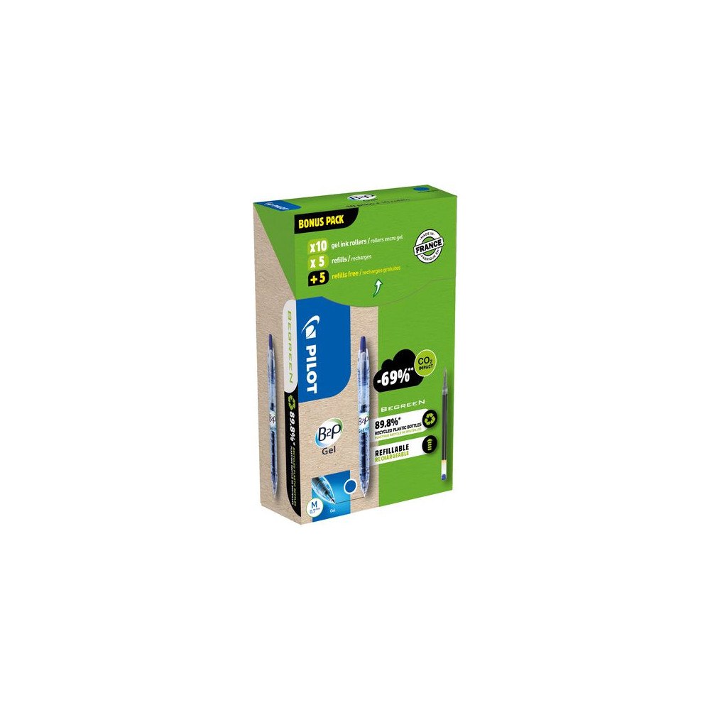Pilot Begreen Gelpenna PILOT B2P Greenp. blå 10+10/fp