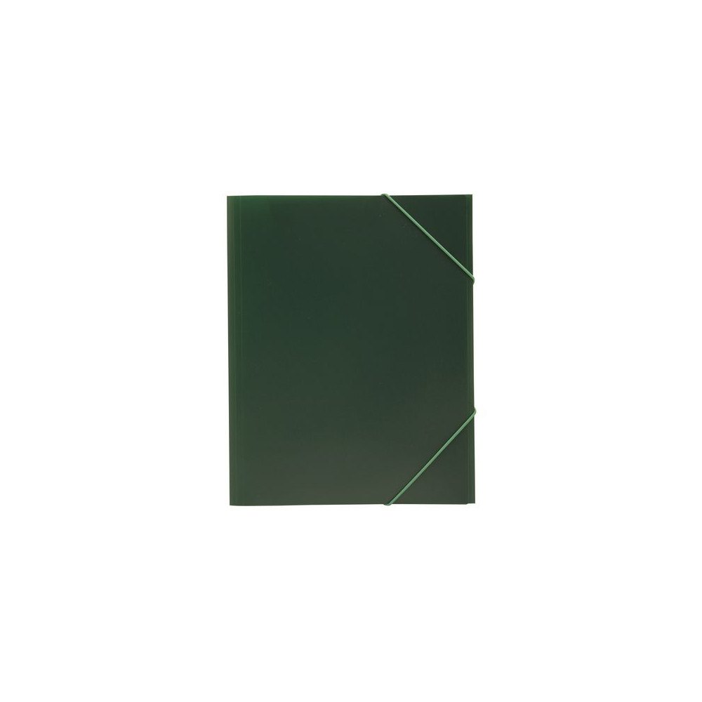 No Brand Gummibandsmapp plast 3-klaff A4 grön