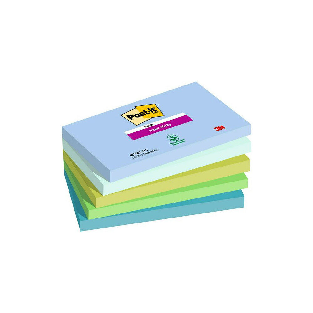 Post-it Notes POST-IT SS Oasis 76x127mm 5/fp