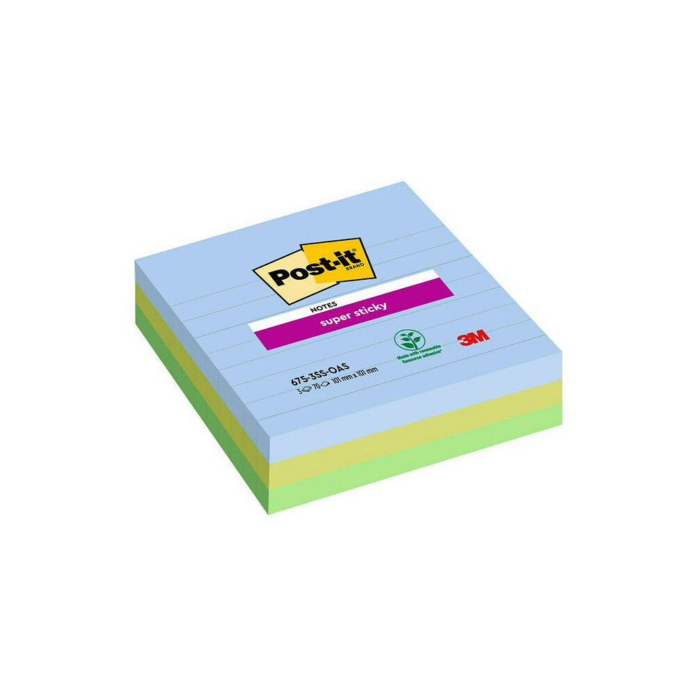 Post-it Notes POST-IT SS Oasis 101x101 3/fp