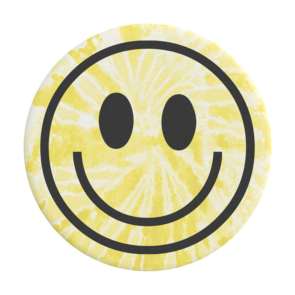 POPSOCKETS Tie Dye Smiley Avtagbart Grip med Ställfunktion