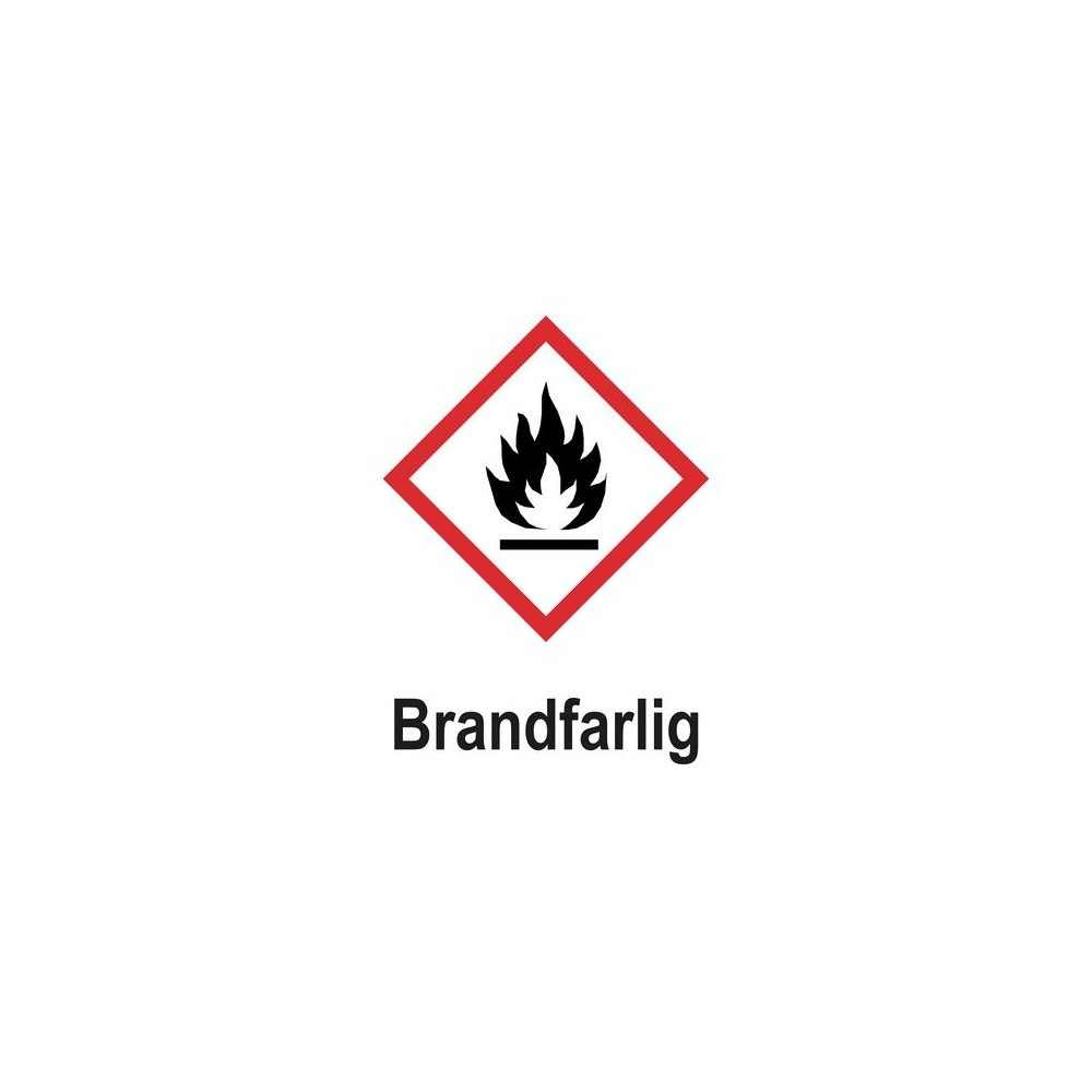 UNIGRAPHICS Skylt Brandfarlig A5 Plast