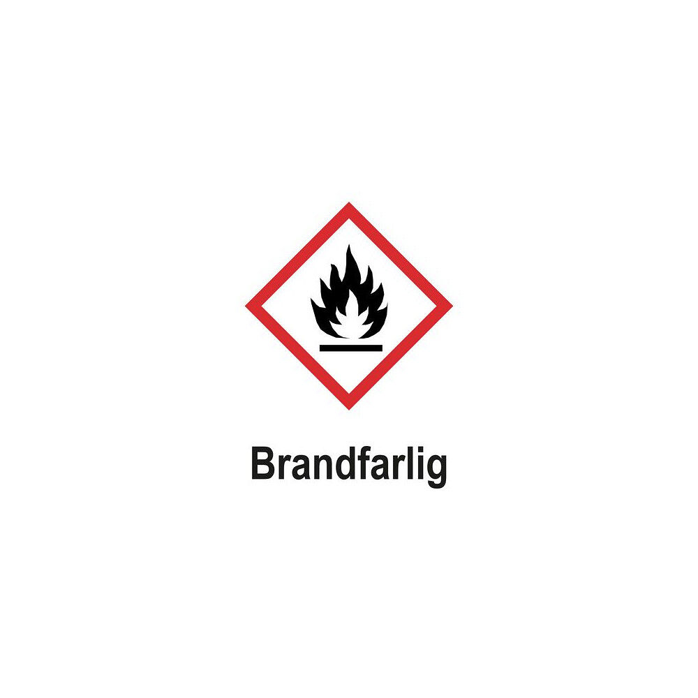 [NORDIC Brands] Skylt Brandfarlig A5 Plast