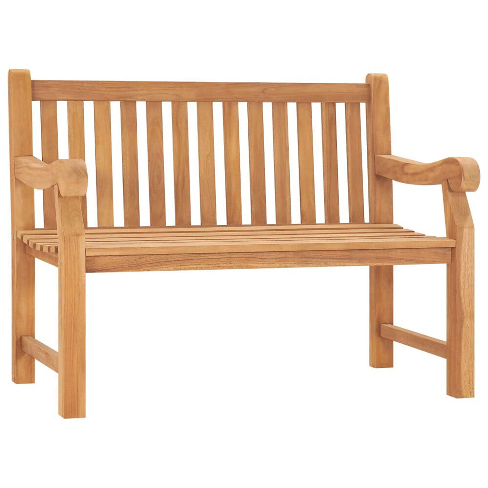 vidaXL Trädgårdsbänk 114 cm massiv teak