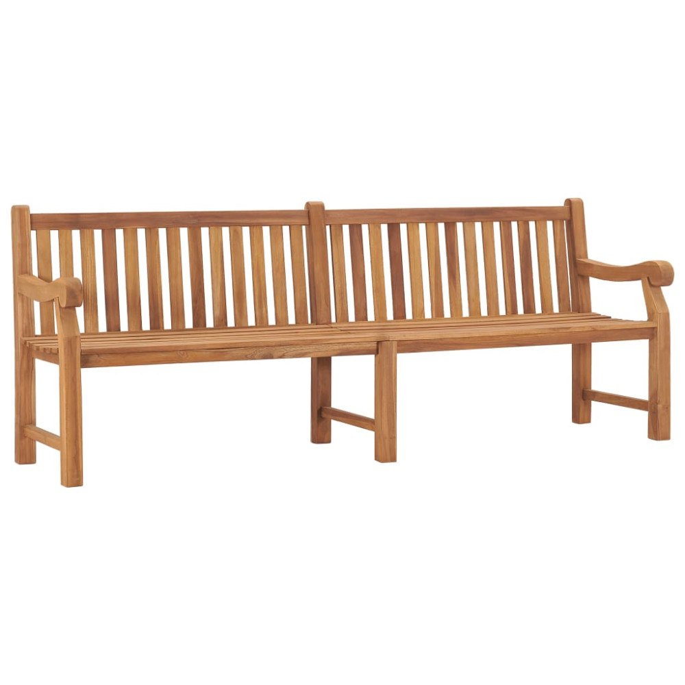 vidaXL Trädgårdsbänk 228 cm massiv teak