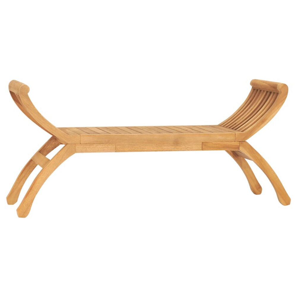 vidaXL Trädgårdsbänk 126 cm massiv teak