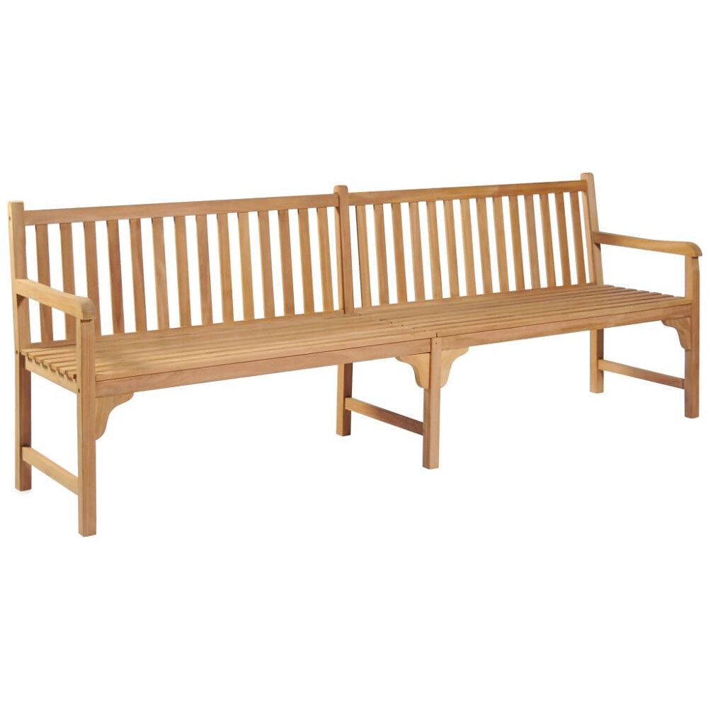 vidaXL Trädgårdsbänk 228 cm massiv teak