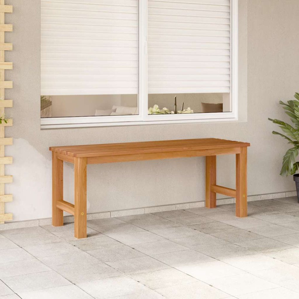 vidaXL Trädgårdsbänk 114 cm massiv teak
