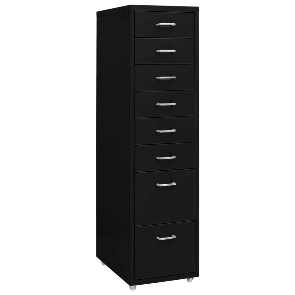 vidaXL Hurts Svart 20x41x109 cm metall