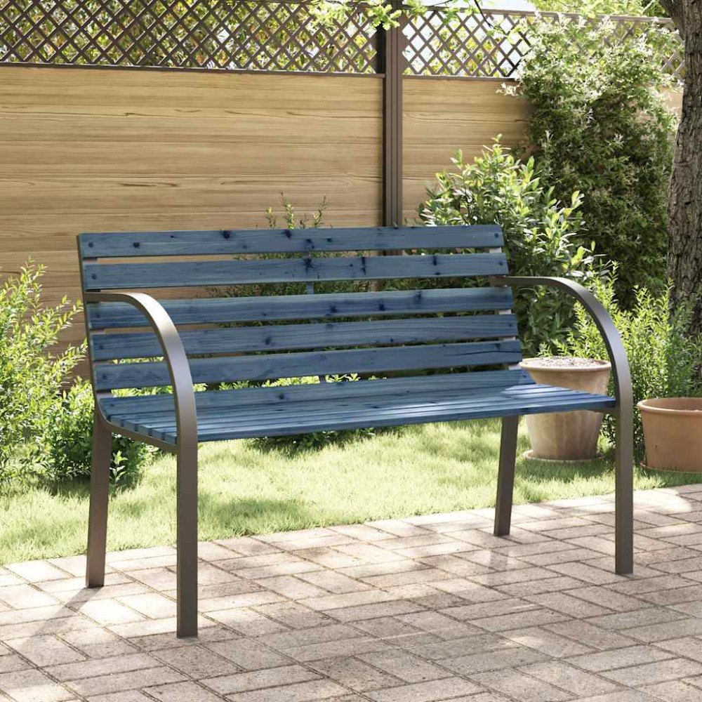 vidaXL Barnbänk 81 cm kinesiskt granträ grå