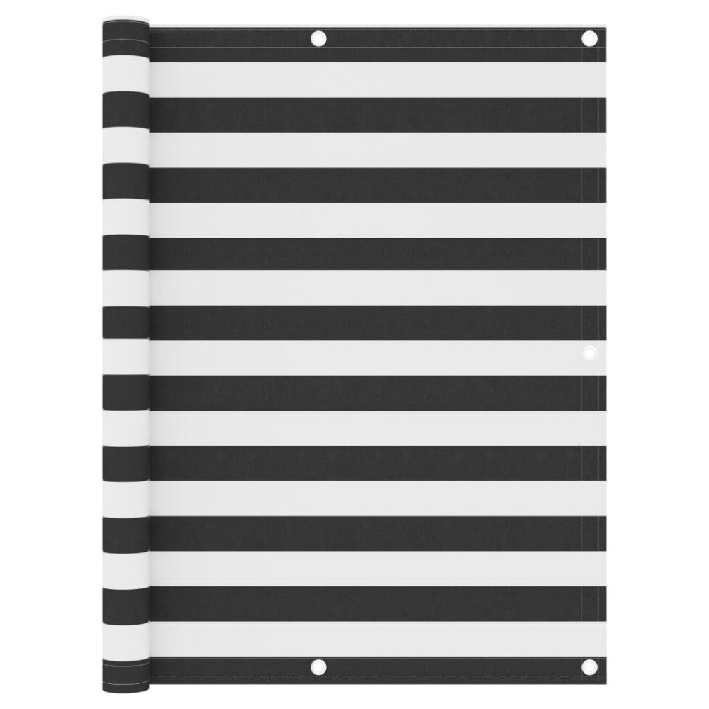 vidaXL Balkongskärm antracit och vit 120x300 cm oxfordtyg