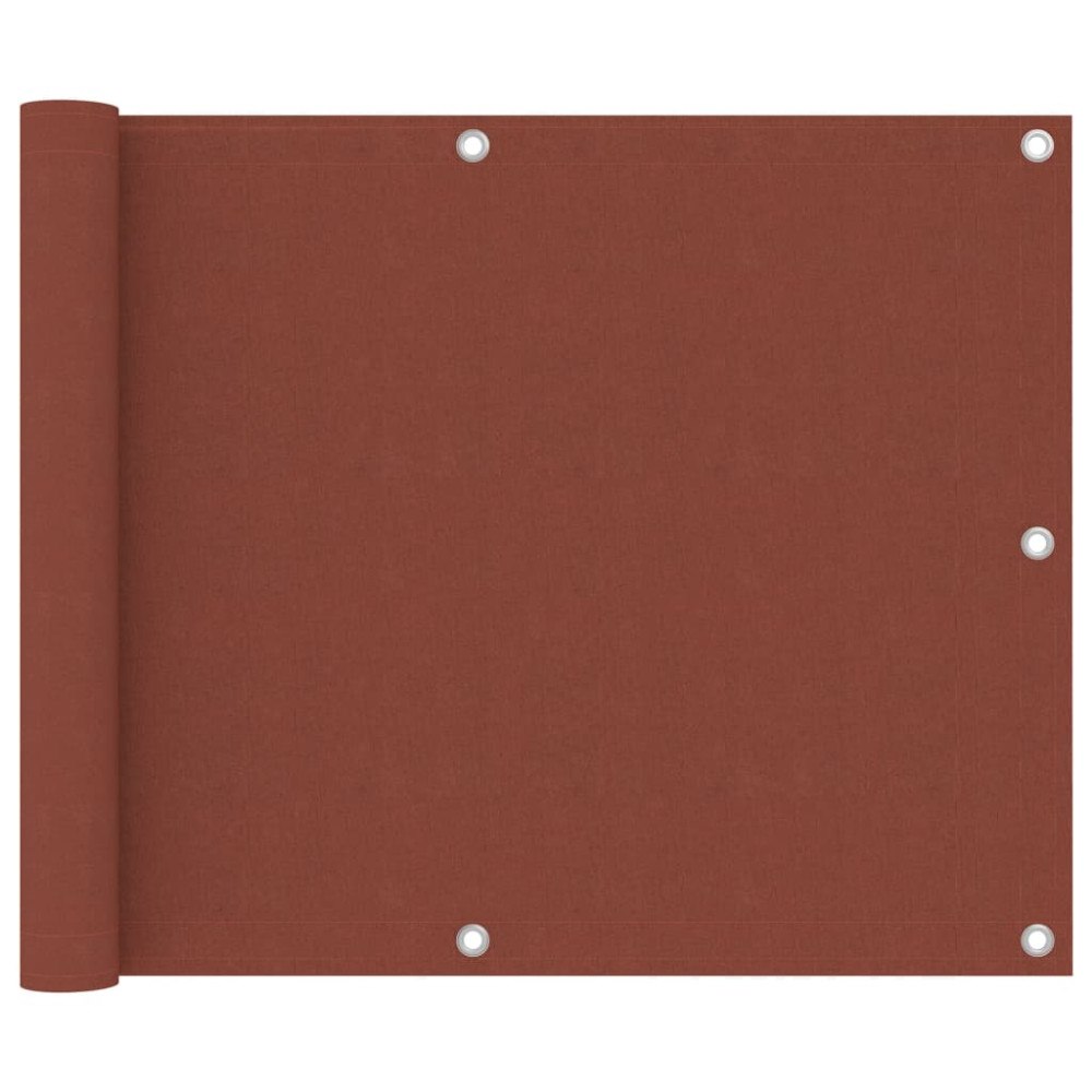 vidaXL Balkongskärm terrakotta 75x300 cm oxfordtyg