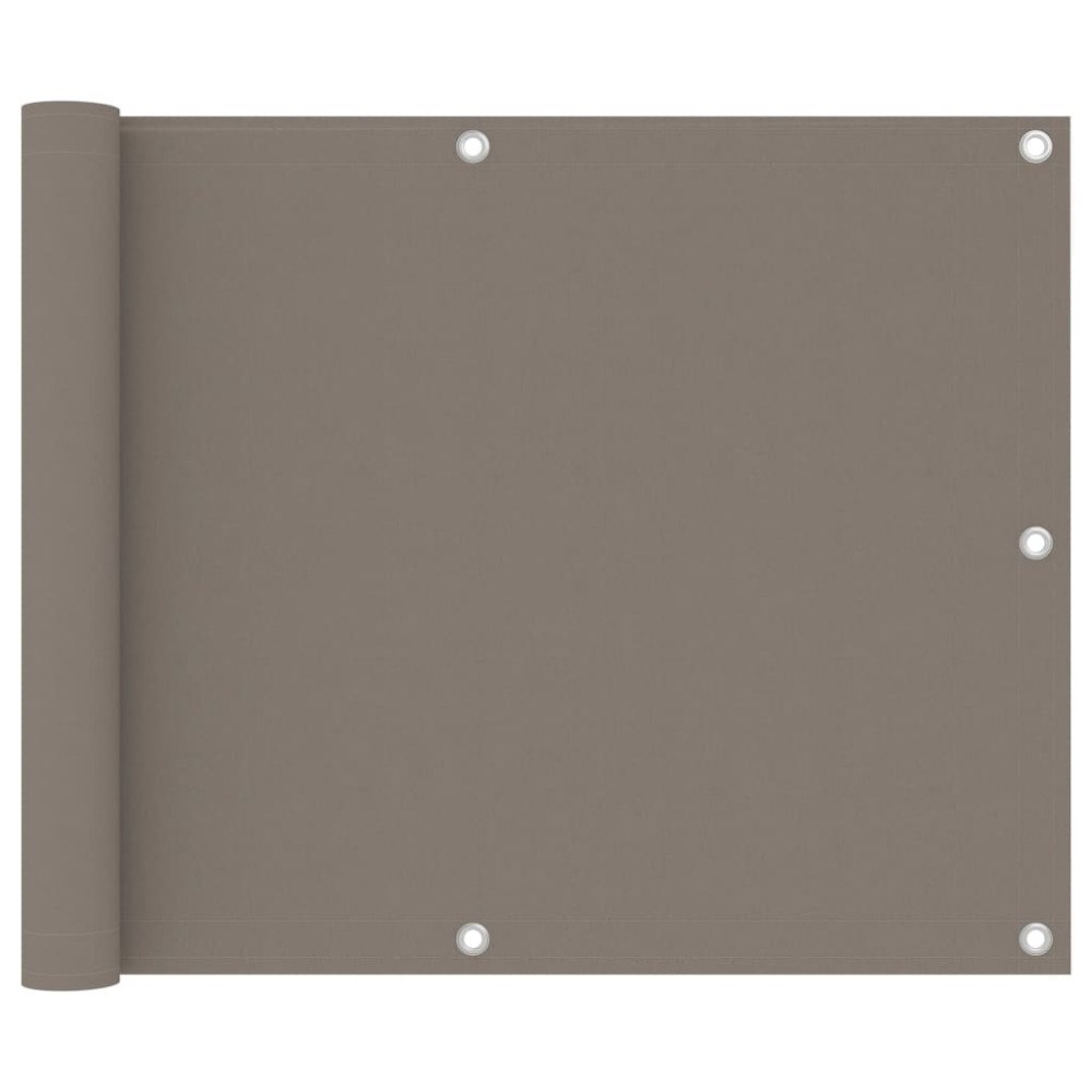 vidaXL Balkongskärm taupe 75x300 cm oxfordtyg
