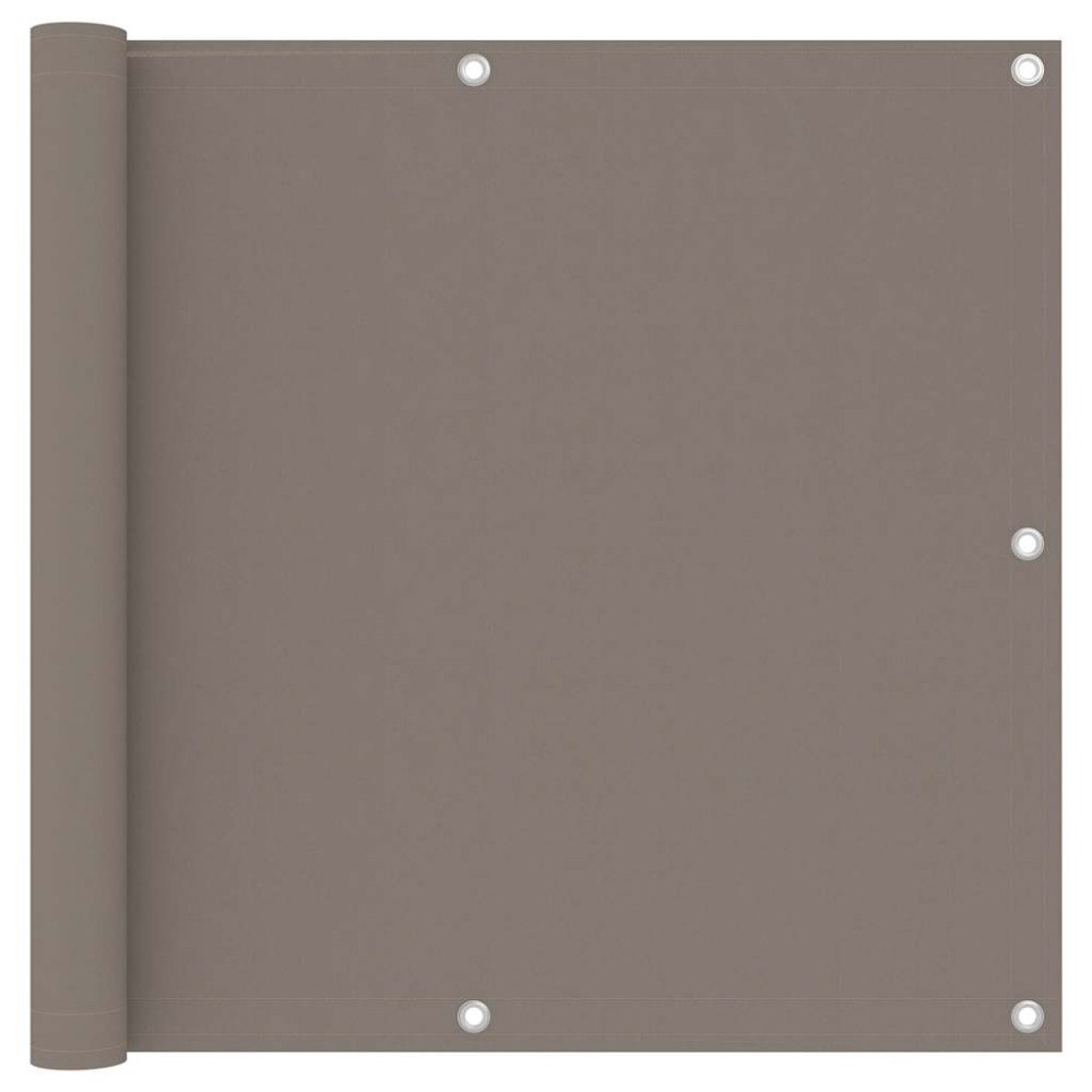 vidaXL Balkongskärm taupe 90x300 cm oxfordtyg
